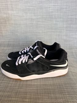 Nike SB Ishod Black/White Skateboarding Shoes Men's US 8