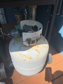 Propane tank bbq, lantern, heat, camping