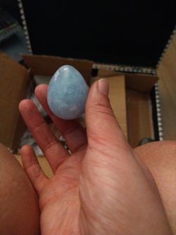 Blue Calcite Egg