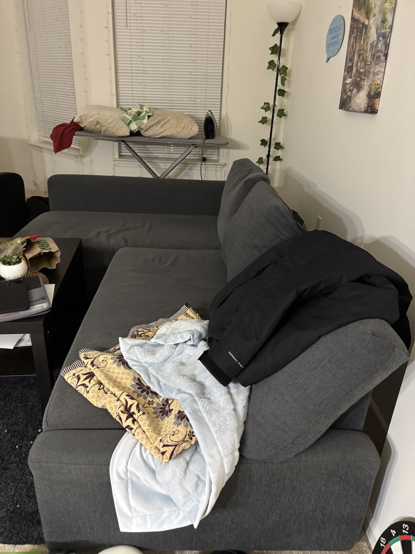 IKEA L Shaped Sofa With Covertible Sleeper Section