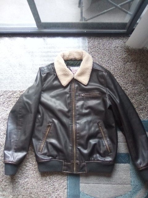 Levi Strauss Brown Faux Leather Jacket Medium