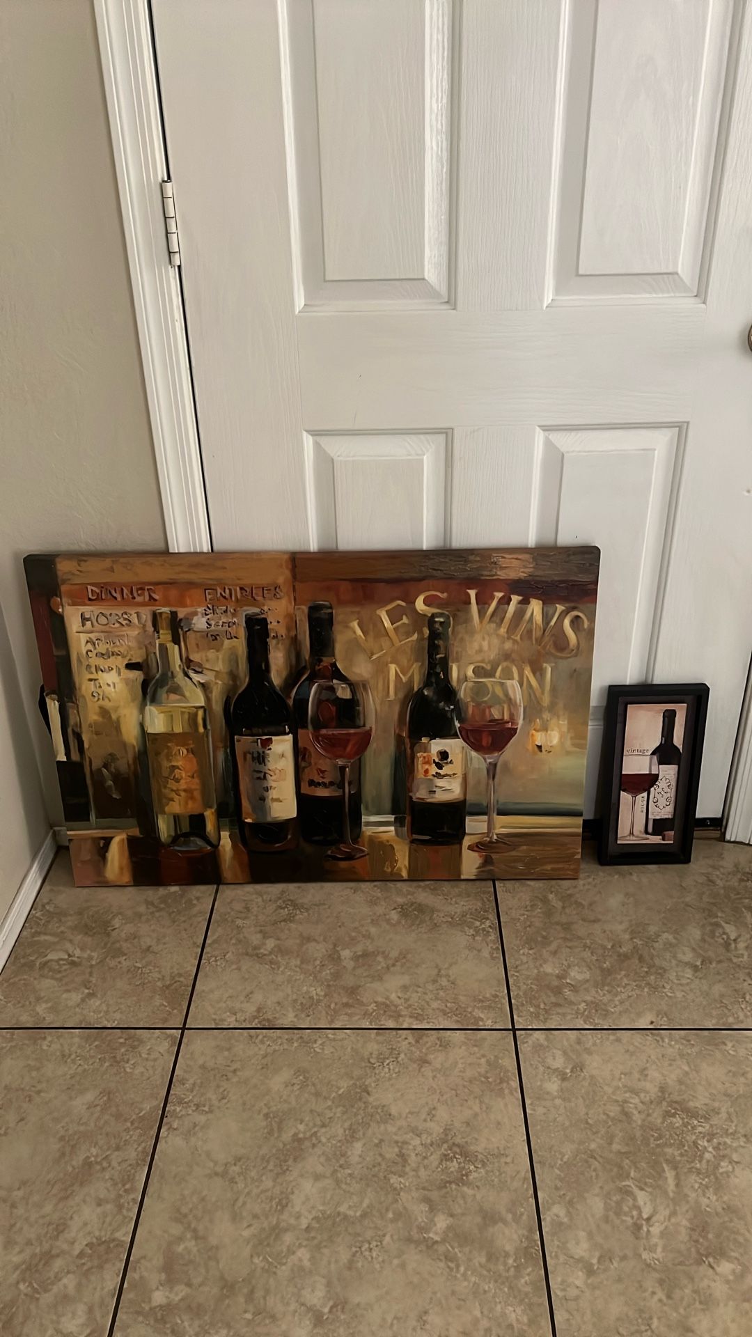 Wine Painting Perfect Or Kitchen 