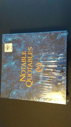 Notable Quotables board game new