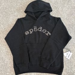Brand New Black Sp5der VVS Hoodie