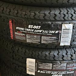 ST 205/75/15 NEW TIRES 6ply