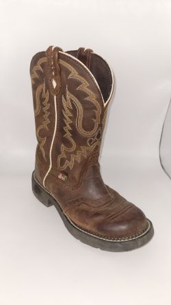 Women's Size 6.5 Justi Fat Baby Western Cowboy Boots Cash only