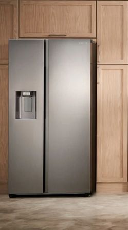 Samsung 27.4-cu ft Standard-Depth 36-in Wide Side-by-Side Refrigerator with Ice Maker ,Water and Ice Dispenser ( Fingerprint Resistant Stainless Steel