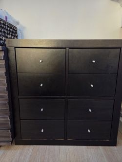 Ikea 8 Drawer Cabinet Organizer Black Brown