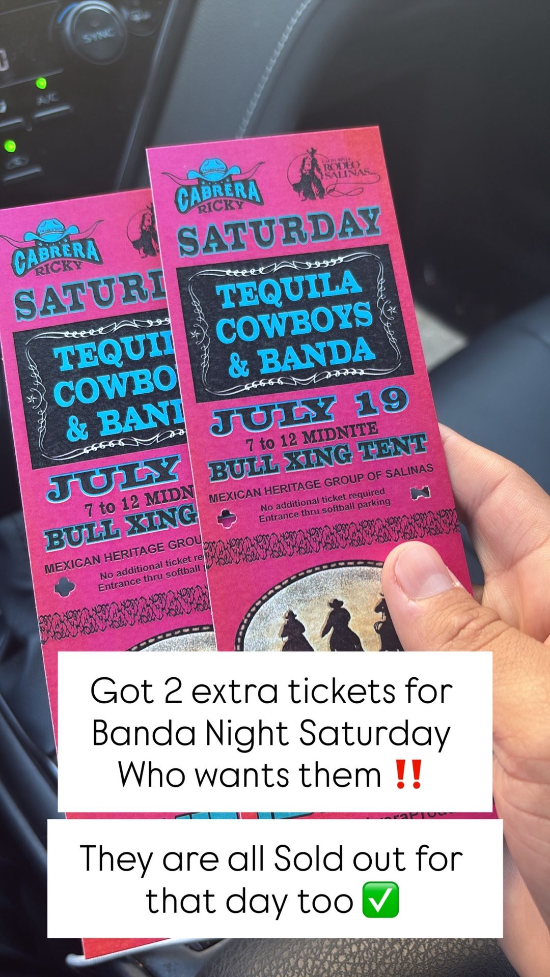 Rodeo Banda Night Tickets