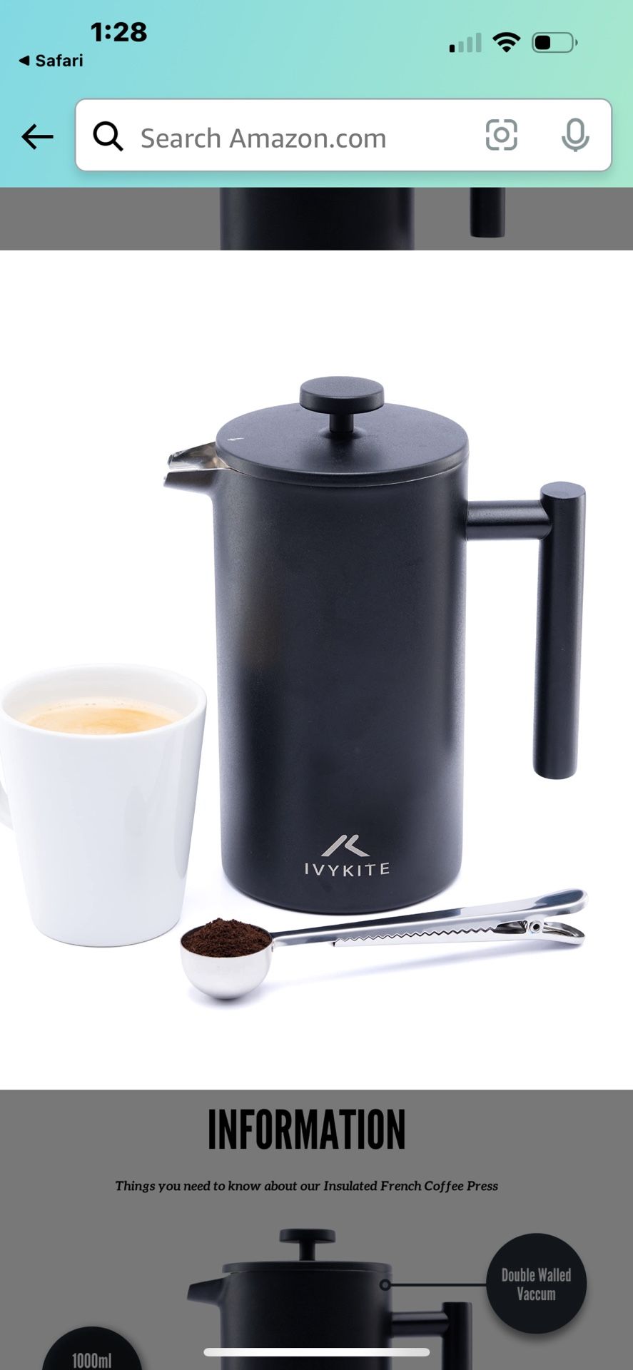 Insulated French Press NEW