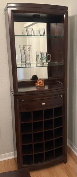 Wine cabinets with glass racks