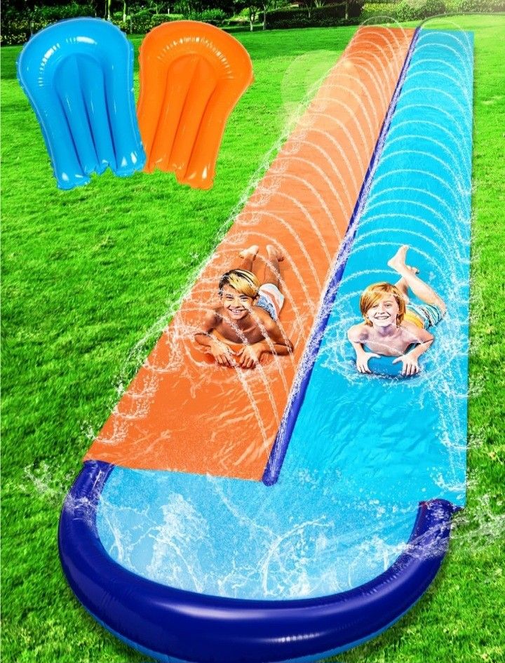 Sloosh 22.5FT Double Water Slide