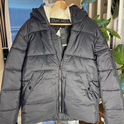 Banana Republic Men Puffer Hooded Jacket Size M
