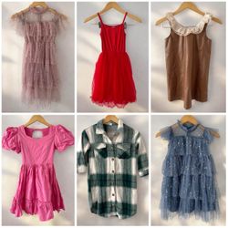 Girls Size7 dress bundle worn once or new
