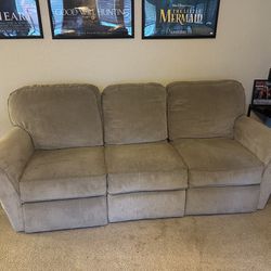 Couch and Love Seat - Both Recliners on both sides