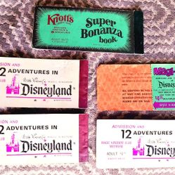 Old Disneyland Tickets & Tokens