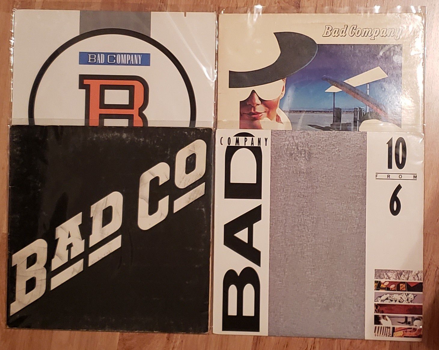 Vinyl Record Lot - 4 Bad Company Albums
