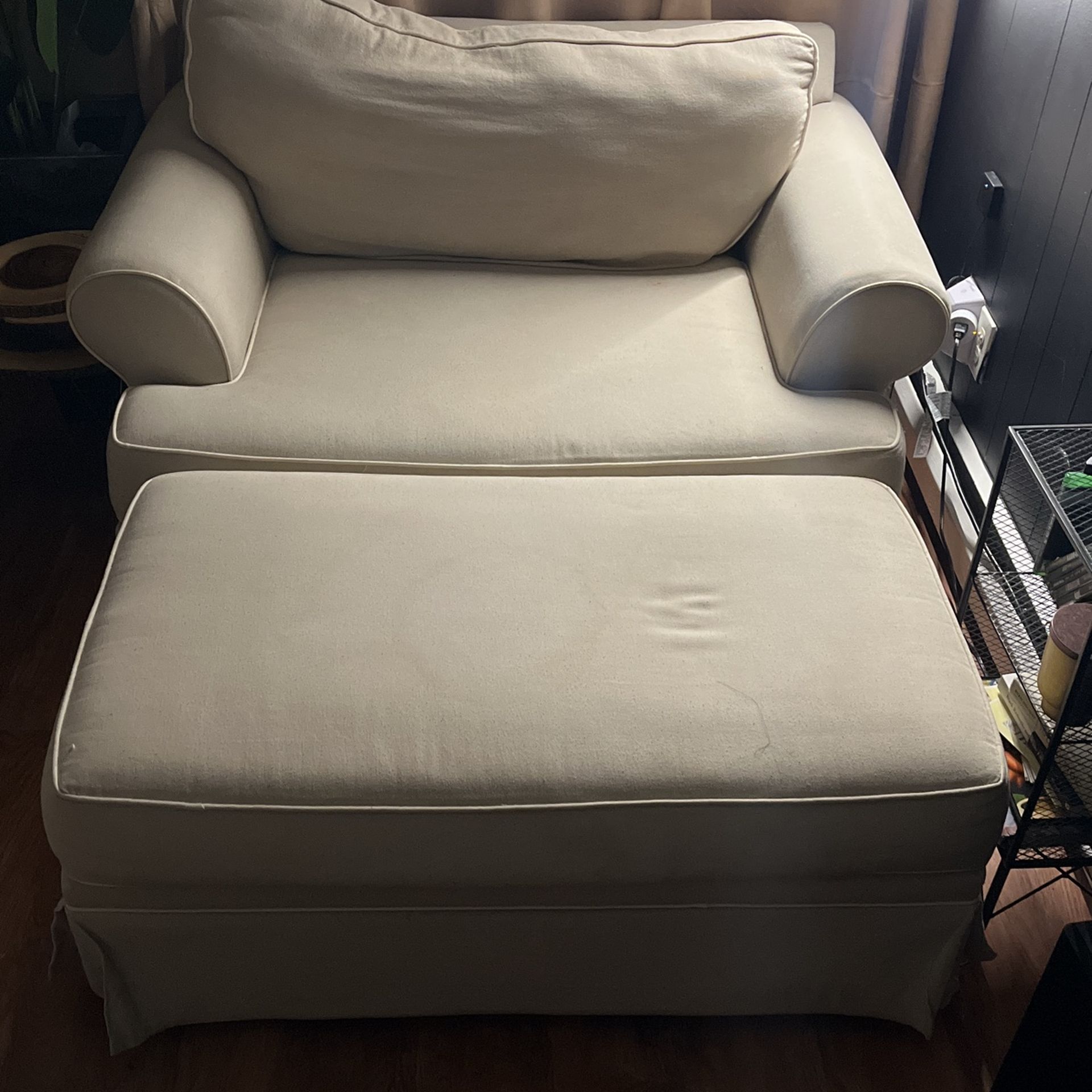 Love Seat And Ottoman