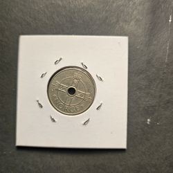 1998 Norway 1 Krone One Norwegian Krone Coin Harald V Copper-Nickel Bird Design