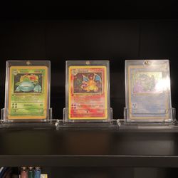 PROXY Venasaur, Charizard & Blastoise 1st Edition Pokemom Cards