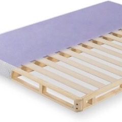 NEW QUEEN Zinus Edgar 4 Inch Wood Box Spring / Mattress Foundation / Low Profile