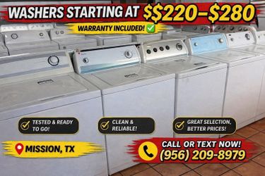 Washers 🚚 FREE Delivery Available + Warranty Included! 🎉
