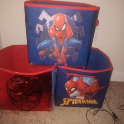Spiderman Storage Bins