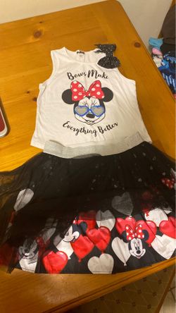 Girls Minnie mouse outfit