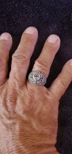 Early 30'S His Hers Art Deco Ring Size 8-1/4.