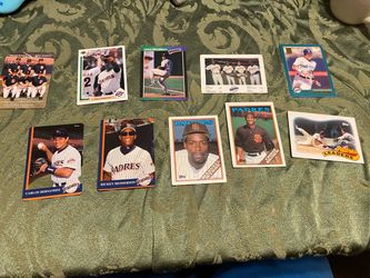 Vintage San Diego Padres Baseball Card Lot (10)