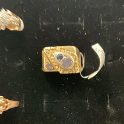 Men’s Yello Gold Nugget Style Ring