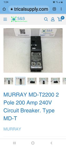 New 200-amp Circuit Breaker 2 Pole