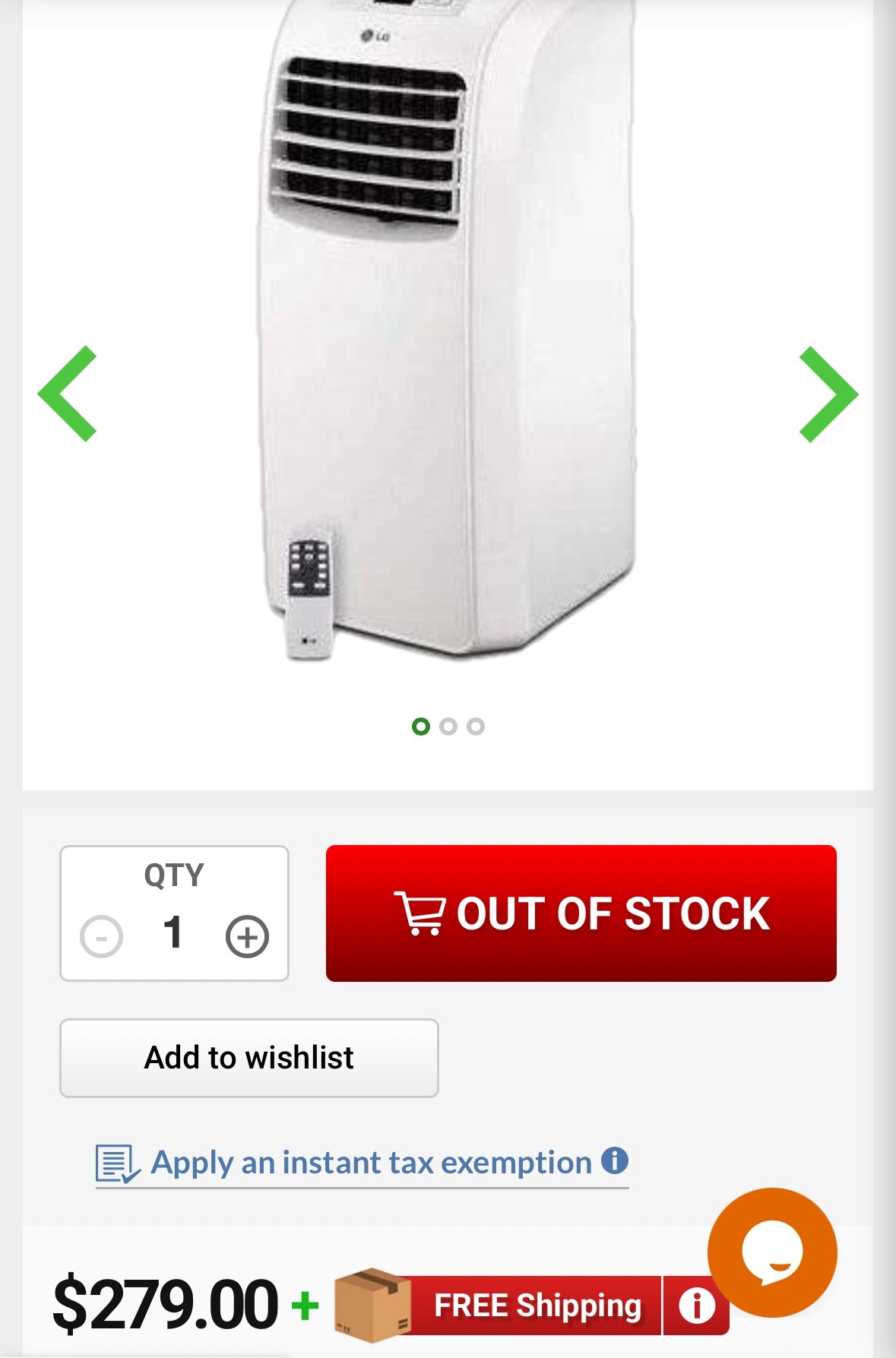 LG AC 8000 BTU