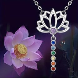 Chakra Necklace  Lotus Pendant NWT 