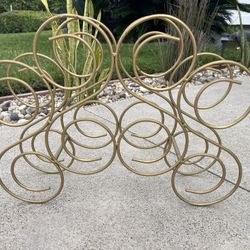 Decorative Golden Wine Rack 