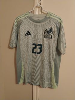 Mexico 2024 Away Authentic Heat.Rdy Jersey adidas Green Guzman #23 Men's Size Large $50.00