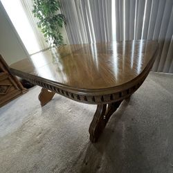 Antique Dining Table And Chairs