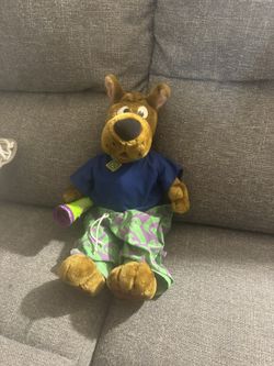 Scooby Doo Talking Scared Plush Vitage Cartoon Network 