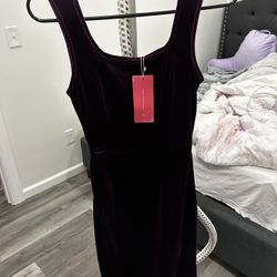 Women purple dress size 2 new with tags