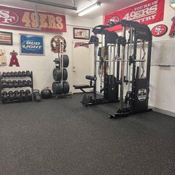 Gym Flooring Rubber Mat Rolls and Tiles