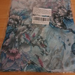 Light Turqouise silk scarf