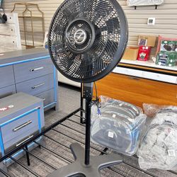 WindStorm 18" Adjustable Pedestal Fan with Remote Control, New 