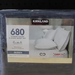 Kirkland Signature 680 Thread Count Queen Size Sheet Set