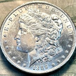 1889-S $1 Morgan Dollar Semi-Key Date Uncirculated US Coin
