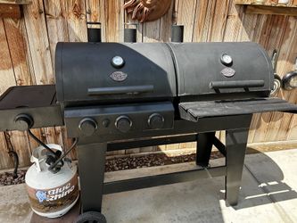 BBQ Pit Propane And Briquettes 