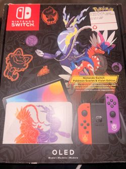 Nintendo switch oled scarlet & violet edition