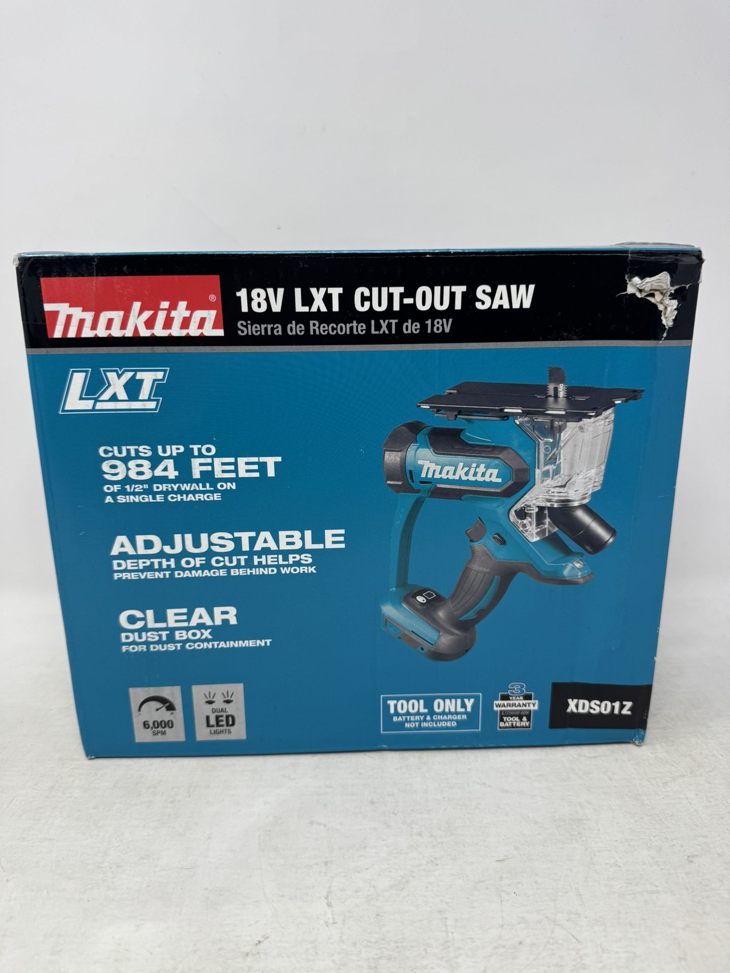 Makita XDS0118V LXT Cordless Cut-Out Saw + extra blades (Bare Tool) NEW