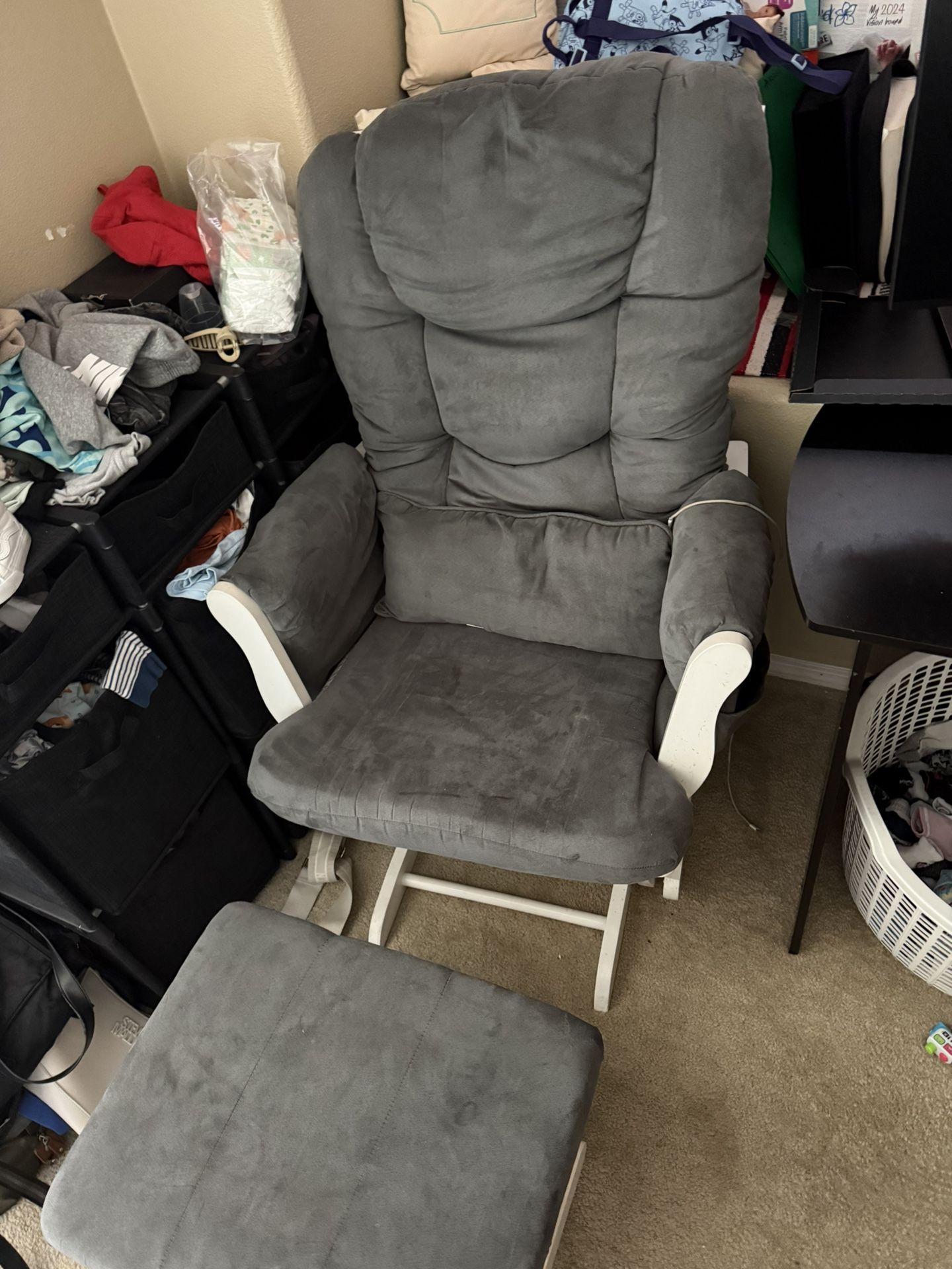 Rocking Chair With Foot Stool