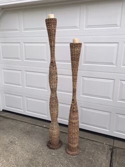 Two candle holders