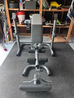 Adjustable Weight Bench with Squat Rack